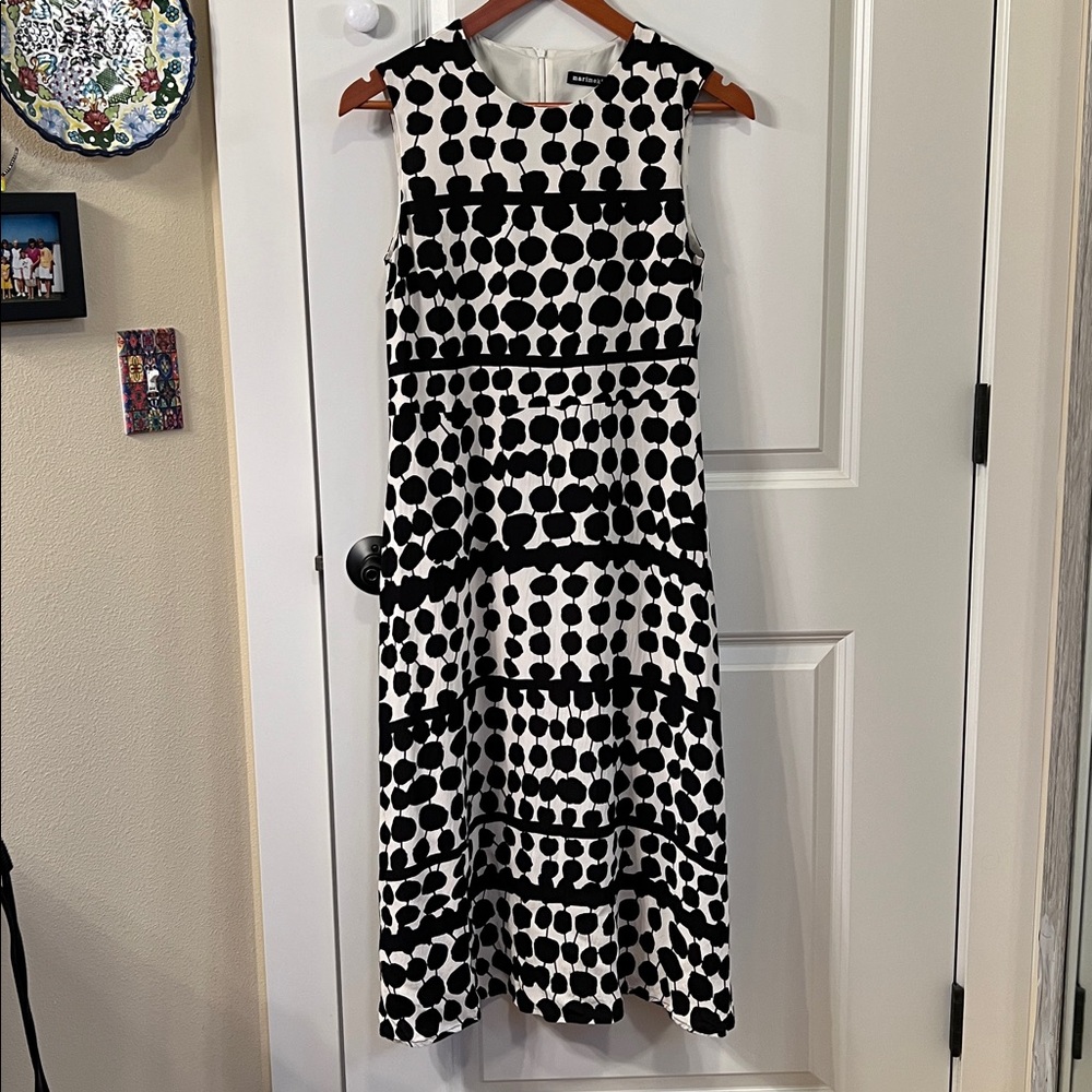 Marimekko Black and Ivory Dress 38